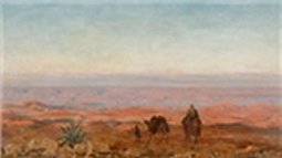 לודוויג בלום , גמלים במדבר ,1943, שמן על בד (הגדל)