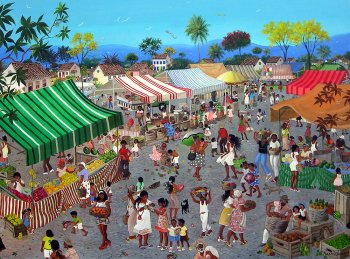 מארה טולדו, "שוק באוויר הפתוח", 2007, שמ (הגדל)