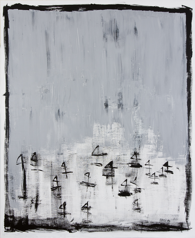 חן שיש ללא כותרת (סירות אפורות), 2008, (הגדל)