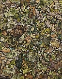 ז'אן דובופה, אדמה מקושטת בצמחייה, בעלים יבשים, בחצ