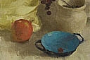 Still Life with Rosehips and Turquoise Bowl I