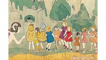 פרט מתוך עבודה של הנרי דארג'ר (הגדל)