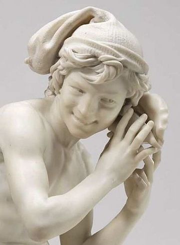 ז'אן בטיסט קארפו, "נער דייגים עם קונכייה" (הגדל)