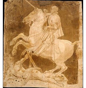 Pollaiuolo Study for an Equestrian Monument MMA (הגדל)