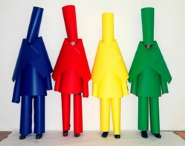 Olaf Breuning_Color People, from the series 2009, (הגדל)