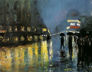 לסר אורי, כיכר פוטסדאם בלילה, תחילת המאה ה-20 (הגדל)