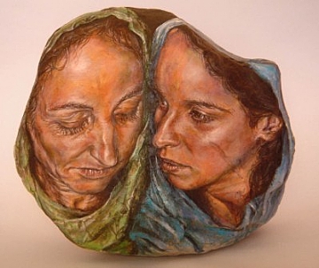 דינה בת לאה(ציור על חלוק נחל,מתוך נשים בתנ"ך) (הגדל)