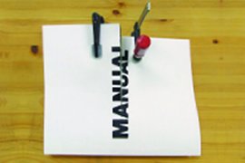 גיא גולדשטיין, MANUAL, 2009, ספר כרוך, אקריליק על נייר, כליבות