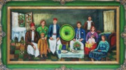 משפחה חלבית עם גרמפון