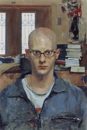אמנון דוד ער דיוקן עצמי , שמן על בד